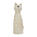 Sagebrook Home Polyresin 18`` Cat Figurine, White