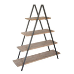 Sagebrook Home Wood/Metal 61`` Pyramid Shelf, Natural Kd