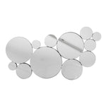 Sagebrook Home 14988 19" Mirrored Circles, Black Wb