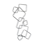 Sagebrook Home Metal 18`` Squares Wall Decor, Black Wb