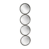 Sagebrook Home 14994 48" 4-Mirrored Circles, Black Wb