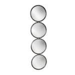 Sagebrook Home 14994 48" 4-Mirrored Circles, Black Wb