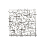 Sagebrook Home 14995 21" Metal Abstract Square Wall Decor, Black Wb
