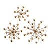 Sagebrook Home Ec, Set of 3 Metal Orb Wall Decor 7/10/12, Gold Wb