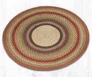 Earth Rugs C-300 Honey/Vanilla/Ginger Round Trivet 8``x8``