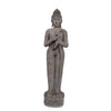 Sagebrook Home Polyresin 61`` Standing Buddha, Gray