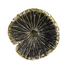 Sagebrook Home Polyresin 14`` Lotus Wall Decor, Black/Gold