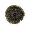 Sagebrook Home Polyresin 10`` Lotus Wall Decor, Black/Gold