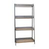 Sagebrook Home Metal/Wood 55`` Foldable Shelf, Brown/Black