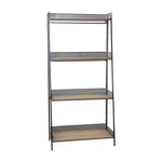 Sagebrook Home Metal/Wood 55`` Foldable Shelf, Brown/Black