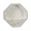 Sagebrook Home Ec 10`` Wall Planter Terrazo Effect, White