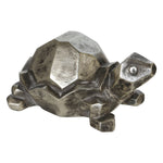 Sagebrook Home Polyresin 4`` Turtle Figurine, Silver