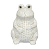 Sagebrook Home Polyresin 8`` Frog Figurine, White