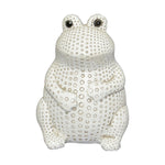 Sagebrook Home Polyresin 8`` Frog Figurine, White