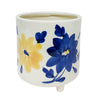 Sagebrook Home Ceramic 6" Footed Flower Planter, Multi