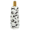 Sagebrook Home 15"H Vase W/ Gold Lid, White/Black