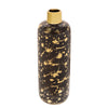 Sagebrook Home 15``H Vase W/ Gold Lid, Black/Gold