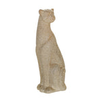 Sagebrook Home 15062-01 12" Ceramic Leopard Figurine, Champagne