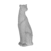 Sagebrook Home Ceramic 12`` Leopard Figurine, Silver
