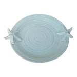 Sagebrook Home 14`` Decorative Plate W/ Starfish, Lt Blue