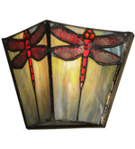 Meyda Lighting 150875 7.5"W Prairie Dragonfly Wall Sconce