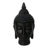 Sagebrook Home Ceramic 12`` Buddha Head, Gray