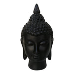 Sagebrook Home Ceramic 12`` Buddha Head, Gray