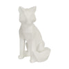 Sagebrook Home Polyresin 10`` Fox Figurine, White