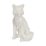 Sagebrook Home Polyresin 10`` Fox Figurine, White