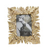 Sagebrook Home Polyresin 4X6 Leaf Photo Frame, Gold