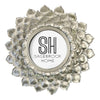 Sagebrook Home Polyresin 4X4 Daisy Photo Frame, Silver