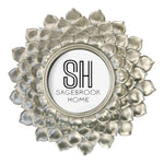 Sagebrook Home Polyresin 4X4 Daisy Photo Frame, Silver