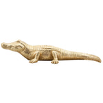 Sagebrook Home Polyresin 16" Crocodile Figurine, Gold