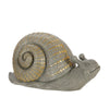 Sagebrook Home Polyresin 16`` Snail W/Gold Dots, Gray