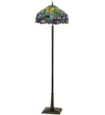 Meyda Lighting 151154 67"H Tiffany Hanginghead Dragonfly Floor Lamp