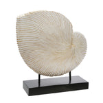 Sagebrook Home Polyresin 14``H Shell Decor, White