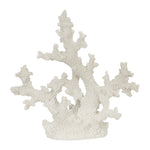 Sagebrook Home Polyresin 10`` Coral Decor, White