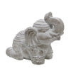 Sagebrook Home 20`` Kneeling Elephant Figurine, Gray