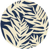 Couristan Covington Palms 7'10" X 7"10" Round Indoor/Outdoor  Contemporary Rug