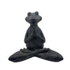 Sagebrook Home 15127-01 16" Namaste Yoga Frog, Black