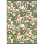 Couristan Dolce FLOWERING FERN 2'3" X 3'11" Rectangular Indoor/Outdoor  Transitional Rug