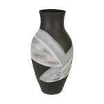 Sagebrook Home Ceramic 18`` Painted Vase, Matte Black