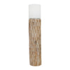Sagebrook Home 15142-02 49" Wood Mosaic Candle Holder, Brown
