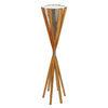 Sagebrook Home Wood 49`` Torch Candle Holder, Brown