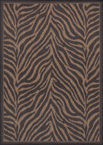 Couristan Recife Zebra 2'3" X 11'9" Runner Indoor/Outdoor  Transitional Rug