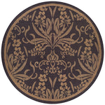 Couristan Recife Garden Cottage 7'6" X 7'6" Round Indoor/Outdoor  Transitional Rug