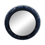 Sagebrook Home Metal 36`` Round Mirror, Blue