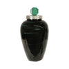 Sagebrook Home Metal 27``H Jar W/ Green Lid, Opal