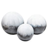 Sagebrook Home Set of 3, 4/5/6`` Metal Orbs, Gray