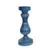 Sagebrook Home Glass 16`` Candle Holder, Blue